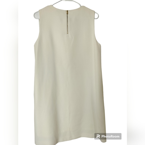 FRNCH cocktail formal ivory dress sleeveless size M - Picture 6 of 10